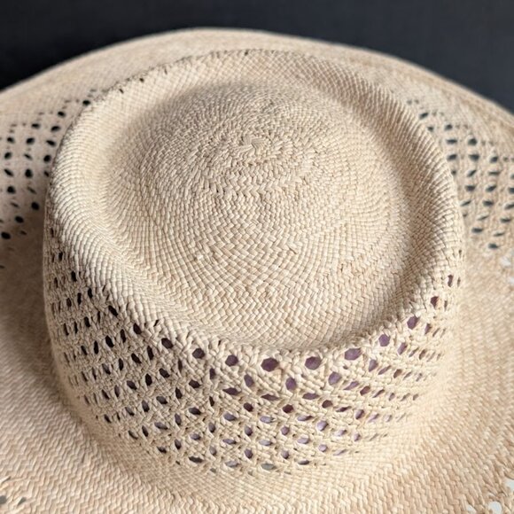 VAN PALMA Opale Junior Straw Hat Natural color Size: M EUC - Picture 4 of 16